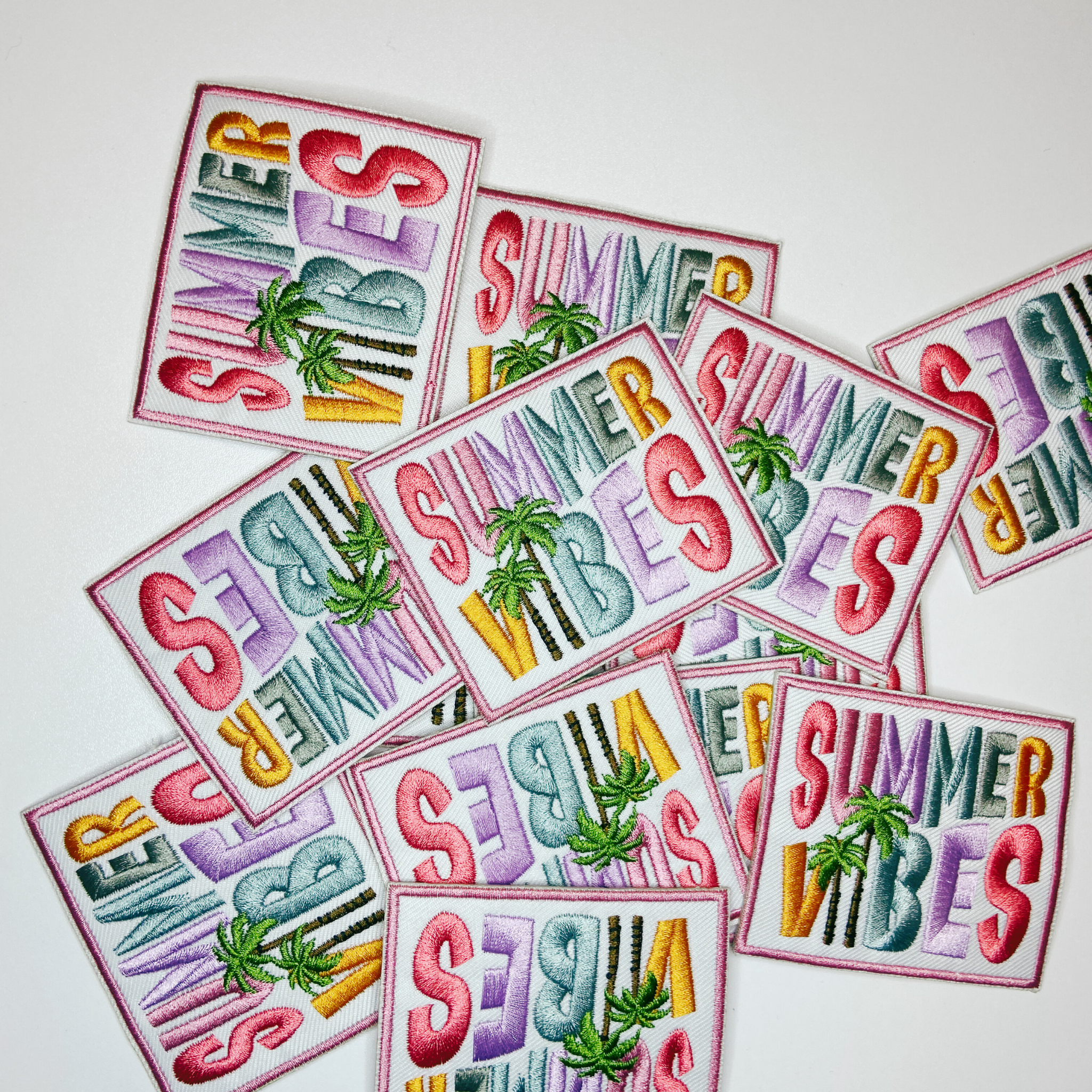 3" Summer Vibes  -  Embroidered Hat Patch