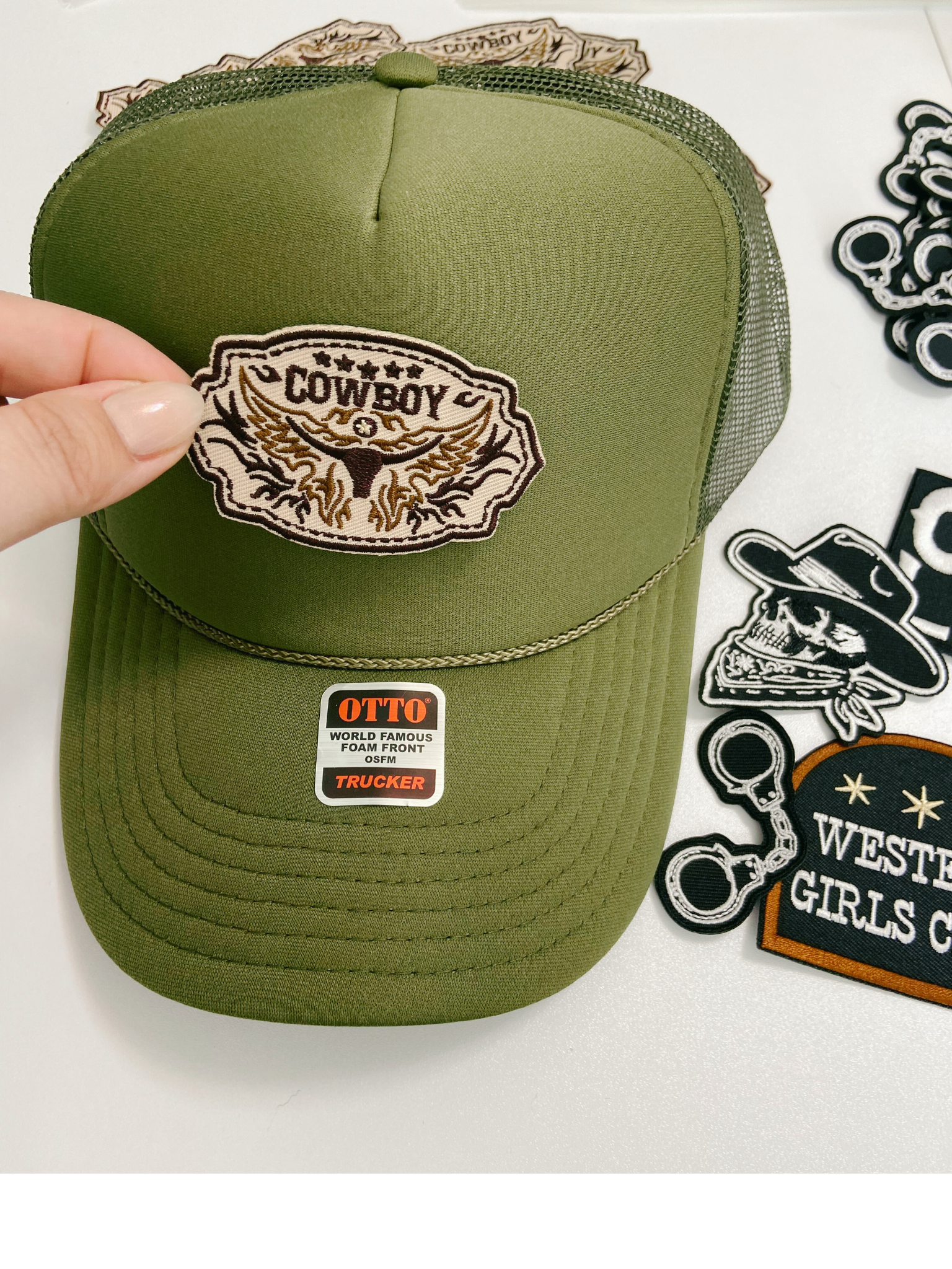 3"  Cowboy  -  Embroidered Hat Patch