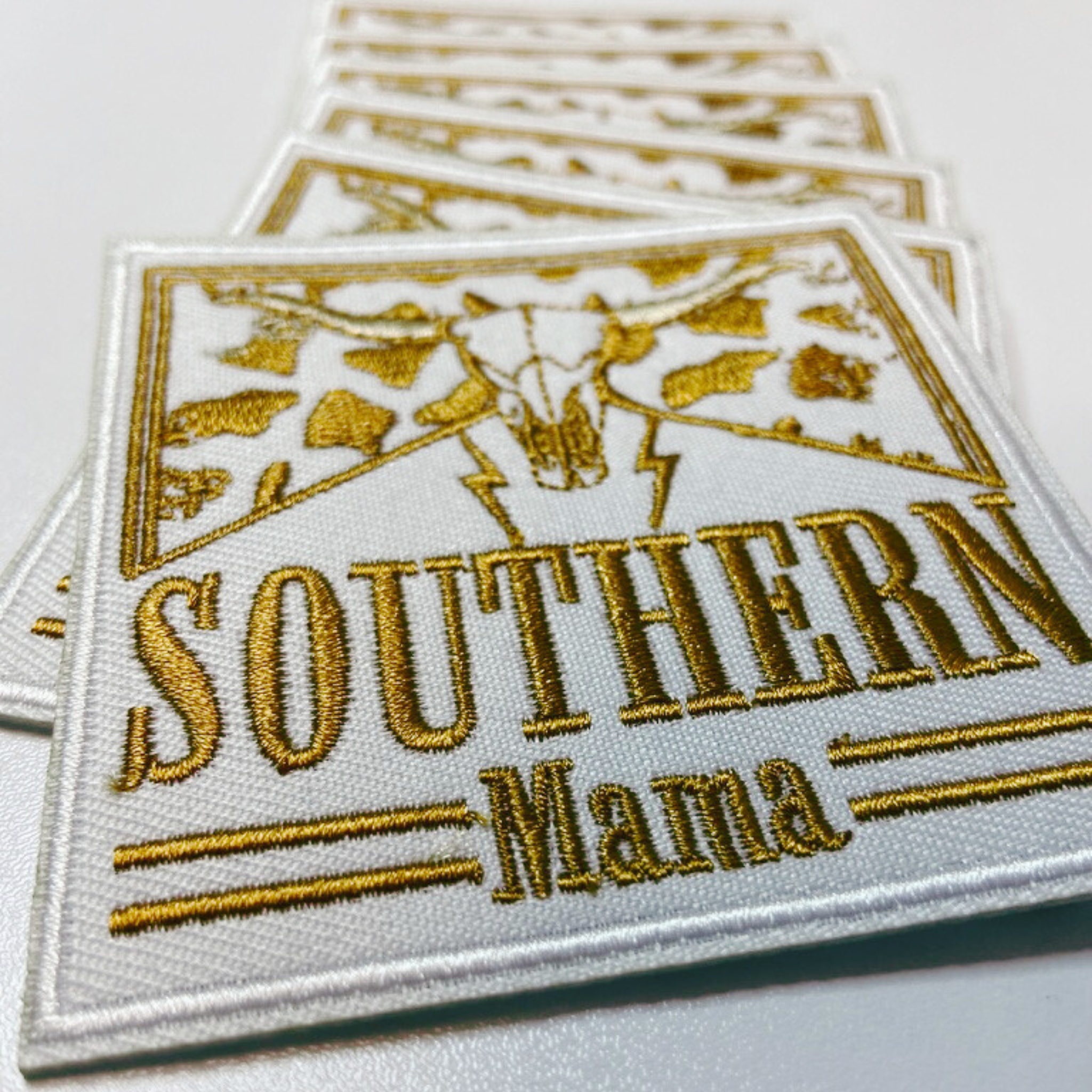 3" Southern Mama -  Embroidered Hat Patch