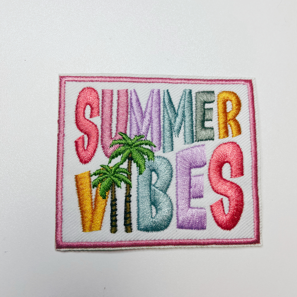 3" Summer Vibes  -  Embroidered Hat Patch