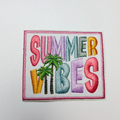 3" Summer Vibes  -  Embroidered Hat Patch